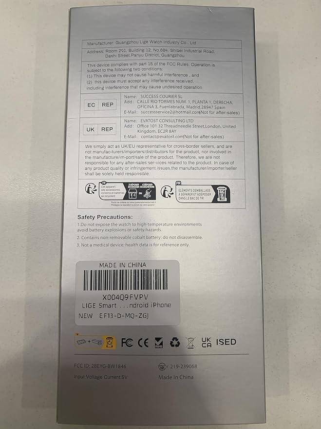 LIGE Smart Watches for Men with 50+Days Standby(1000mAh)/1.85" HD AMOLED Large Screen/Flashlight/50M Waterproof,100+ Sports Fitness Tracker Watch,Pedometer Mens Military Smart Watch for Android iPhone