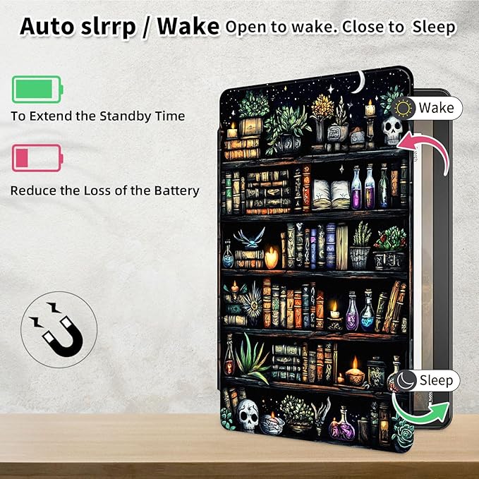 Case for Samsung Galaxy Tab A9+/A9 Plus 11 Inch 2023 Tablet Case, 360 Degree Rotating Folio Stand Smart Cover for Galaxy Tab A9+ Tablet SM-X210/X216/X218, Auto Sleep/Wake, Bookshelves