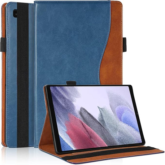 Case for Samsung Galaxy Tab A7 Lite 8.7 inch 2021 Case SM-T220 / T225 Bussiness Premium PU Leather Folio Stand Cover Flip Shell with Card Slot for Galaxy Tab A7 Lite 8.7'' Tablet -Navy Blue