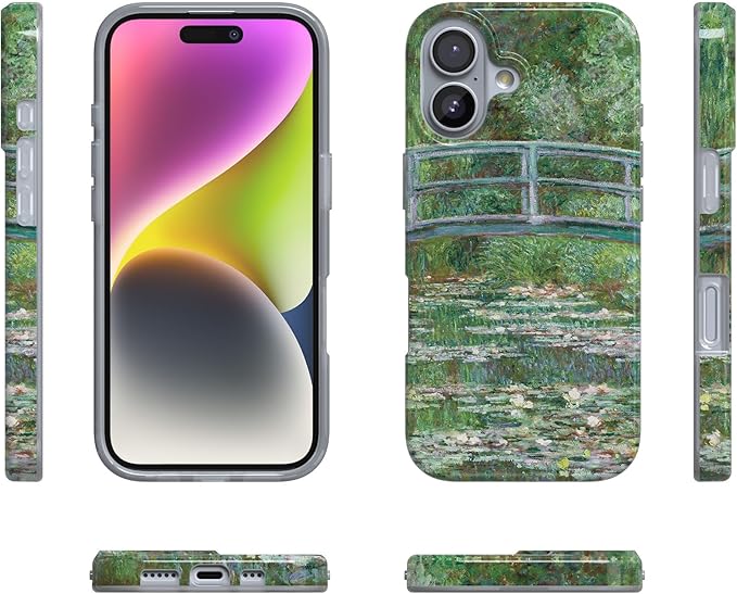 Casely iPhone 17 Case | Monet's Bridge | The Met Museum | Compatible with MagSafe | Classic Ultra Slim Design
