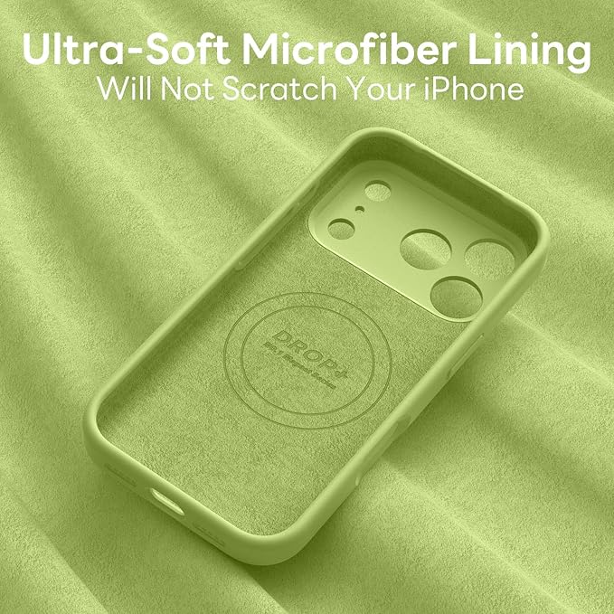 Vooii Magnetic Compatible with iPhone 17 Pro Max Case (Compatible with Magsafe) (Upgraded Camera Protection) Liquid Silicone Shockproof Full Body Protective Phone Cover for Women Men, Cedar Green