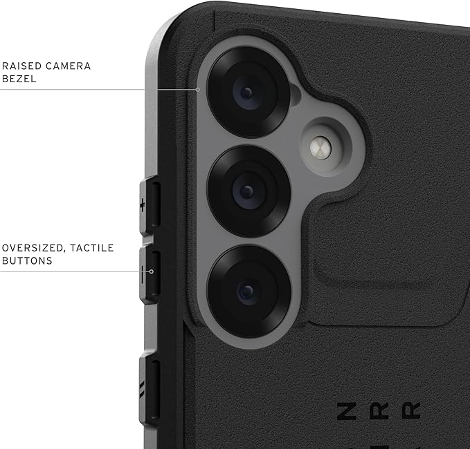 URBAN ARMOR GEAR UAG Designed for Samsung Galaxy S25 Case 6.2" Civilian - Compatible with Magnetic Charging Anti-Slip Rugged Military Drop Tested Protective Cover, Black