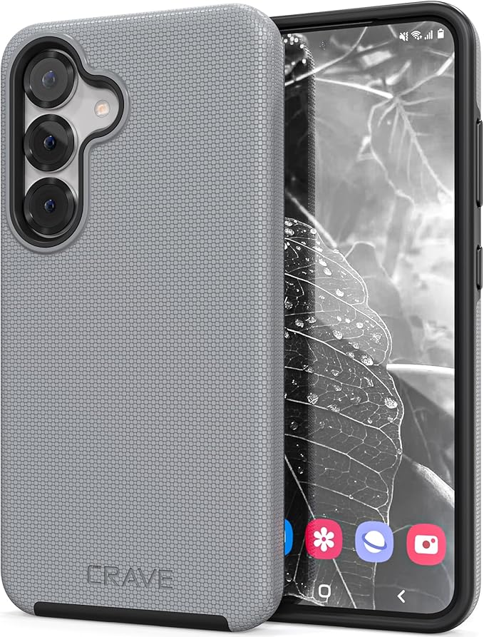 Crave Dual Guard Compatible with Samsung Galaxy S25 Case, Shockproof Protection Dual Layer Case for Samsung Galaxy S25 - Slate
