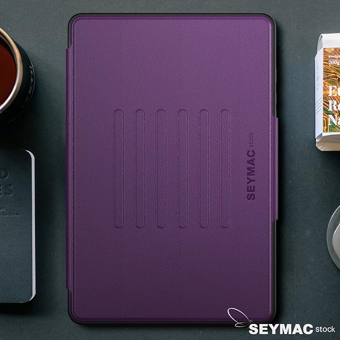SEYMAC stock Case for Samsung Galaxy Tab A9+ Plus 11'', Auto Sleep/Wake Case with Magnetic Multi-Angles Stand, Card Slot for Galaxy Tab A9+/ A9 Plus 11'' SM-X210/X216/X218, (Purple)