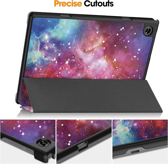 Case for TECLAST M40 Pro 10.1 inch Tablet, Folding Folio Ultra-Thin PU Leather Stand Case Cover for TECLAST / P20HD / P20S Outer Space