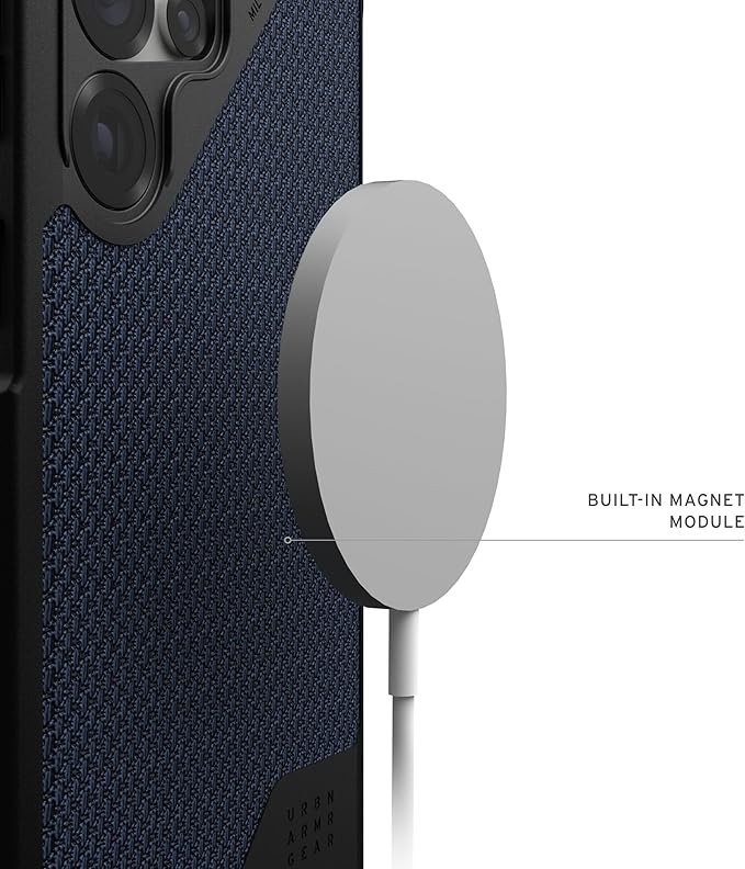 URBAN ARMOR GEAR UAG Designed for Samsung Galaxy S25 Ultra Case 6.9" Metropolis LT - Compatible with Magnetic Charging Impact-Resistant Rugged Military Drop Tested Protective Cover, Kevlar Mallard