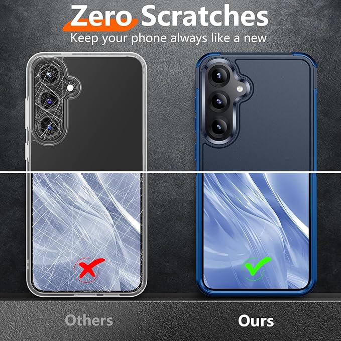 Red2Fire for Samsung Galaxy S25 Plus Case, [Military Grade Shockproof] Heavy Duty Full Body Protection Phone Case for S25 Plus Case,Seablue