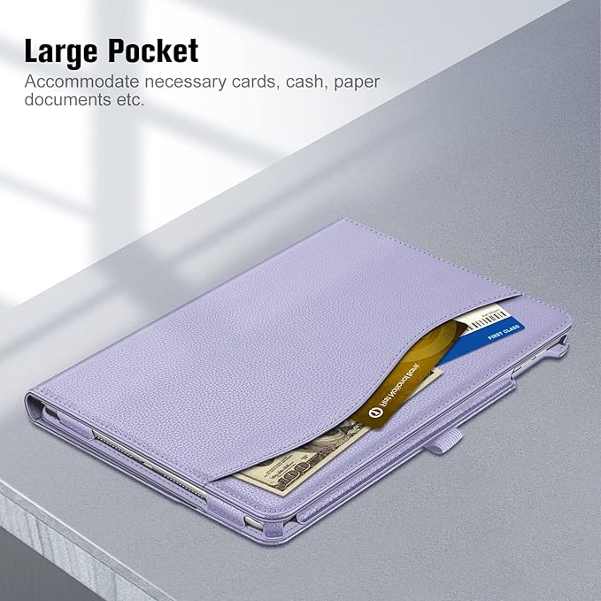 Fintie Case for iPad 9th / 8th / 7th Generation (2021/2020/2019) 10.2 Inch - [Corner Protection] Multi-Angle Viewing Stand Cover with Pocket & Pencil Holder, Auto Sleep Wake, Lilac Purple