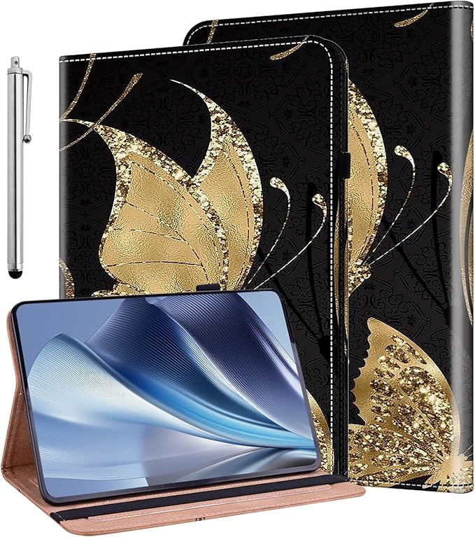 ALILANG Case for Lenovo Tab M9 9 inch Case 2023 (TB-310FU) with Stylus, Shockproof Folding Stand Cover for Lenovo Tab M9 Case-Fluorescence