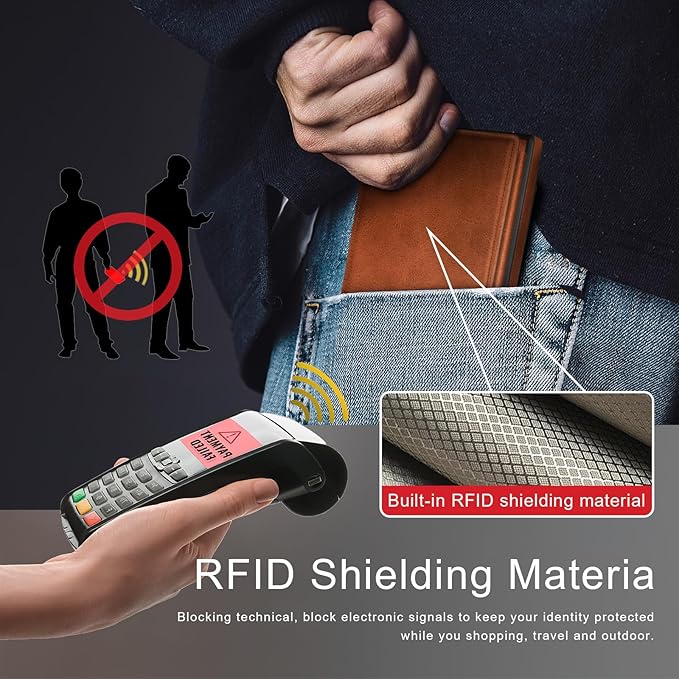 DJDUCK Designed for Samsung Galaxy S25 Ultra Case Wallet with Card Holder, [Magnetic Clasp Cover] [RFID Blocking Leather Protection] Shockproof Women Men Cases for Samsung S25Ultra Light Brown