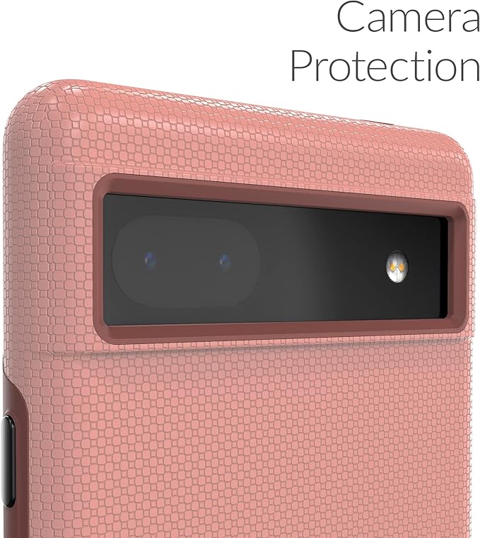 Crave Dual Guard for Google Pixel 6a Case, Shockproof Protection Dual Layer Case for Google Pixel 6a - Blush