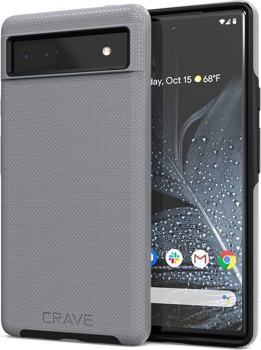 Crave Dual Guard for Google Pixel 6a, Shockproof Protection Dual Layer Case for Google Pixel 6a - Slate