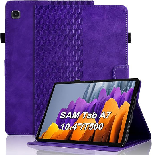 Case for Samsung Galaxy Tab A7 10.4-Inch 2020 (SM-T500/T505/T507) Magnetic PU Leather Folio Cover Card Holder Multi-Angle Galaxy Tab A7 10.4",Purple
