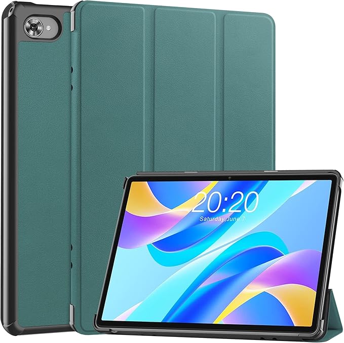 Case for TECLAST M40 Plus 2022 /P30S 10.1 inch Tablet, Folding Folio Ultra-Thin PU Leather Stand Case Cover for Teclast M40 Plus / P40HD / P30S 2022 Released Green