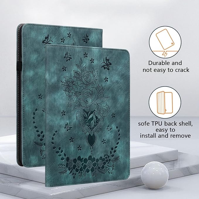 Case for Samsung Galaxy Tab S4 10.5 2018, Multi-Angle Flip PU Leather Protective Cover with Stylus Holder for Samsung Tab S4 10.5 Inch Tablet SM-T830/T835/T837 Case, Green