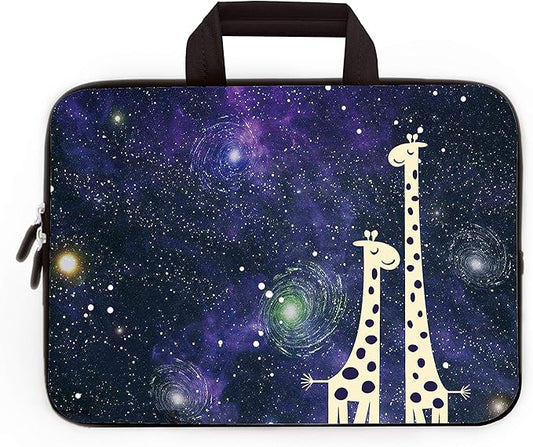11 In 11.6 12 12.1 12.5 inch Laptop Carrying Bag Chromebook Case Notebook Ultrabook Tablet Cover Neoprene Sleeve Fit Apple MacBook Air Samsung (Nice Giraffes)