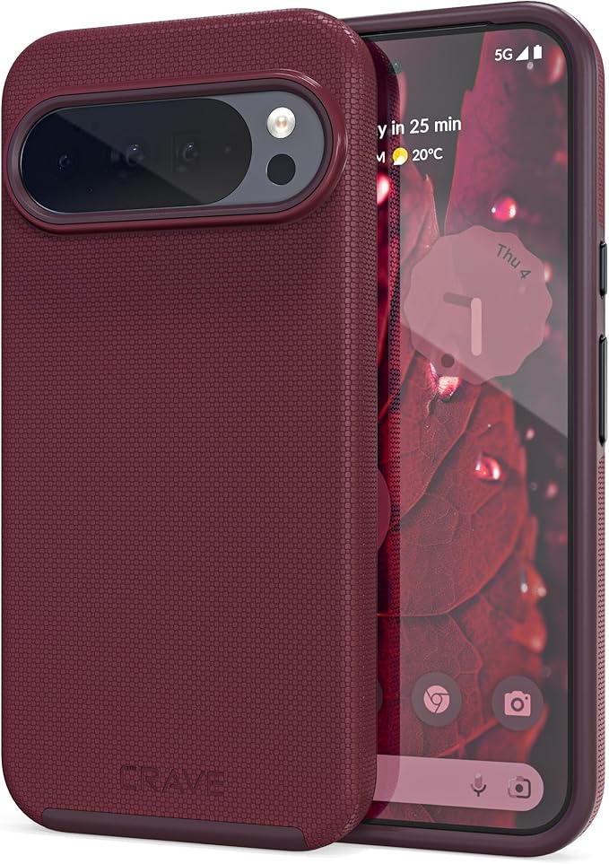 Crave Dual Guard for Google Pixel 10 Pro XL Case, Shockproof Protection Dual Layer Case for Google Pixel 10 Pro XL - Berry