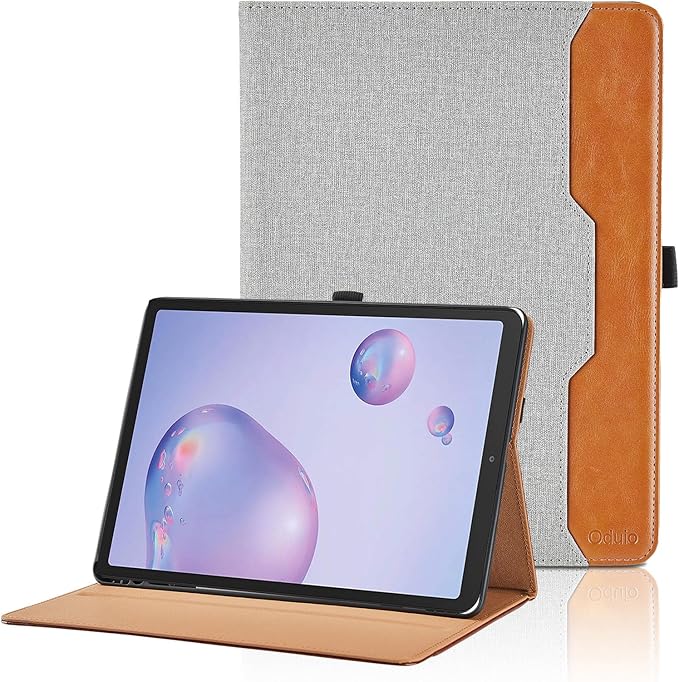 Case for Samsung Galaxy Tab A 8.4 2020 - SM-T307/SM-T307U Protective Case with Pocket, PU Leather Business Folio Tablet Cover with Hand Strap, Gray
