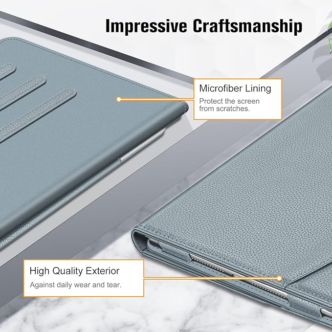 Fintie Case for iPad 9th / 8th / 7th Generation (2021/2020/2019) 10.2 Inch - [Corner Protection] Multi-Angle Viewing Stand Cover with Pocket & Pencil Holder, Auto Sleep Wake, Cloudy Blue