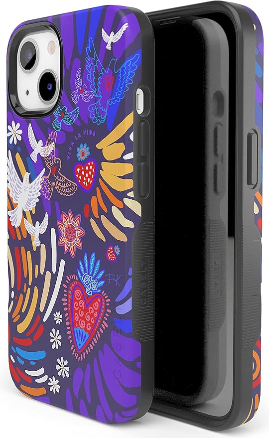 Casely iPhone 14 Case | Viva La Vida | Frida Kahlo Collage | Compatible with MagSafe | Bold Protective Design