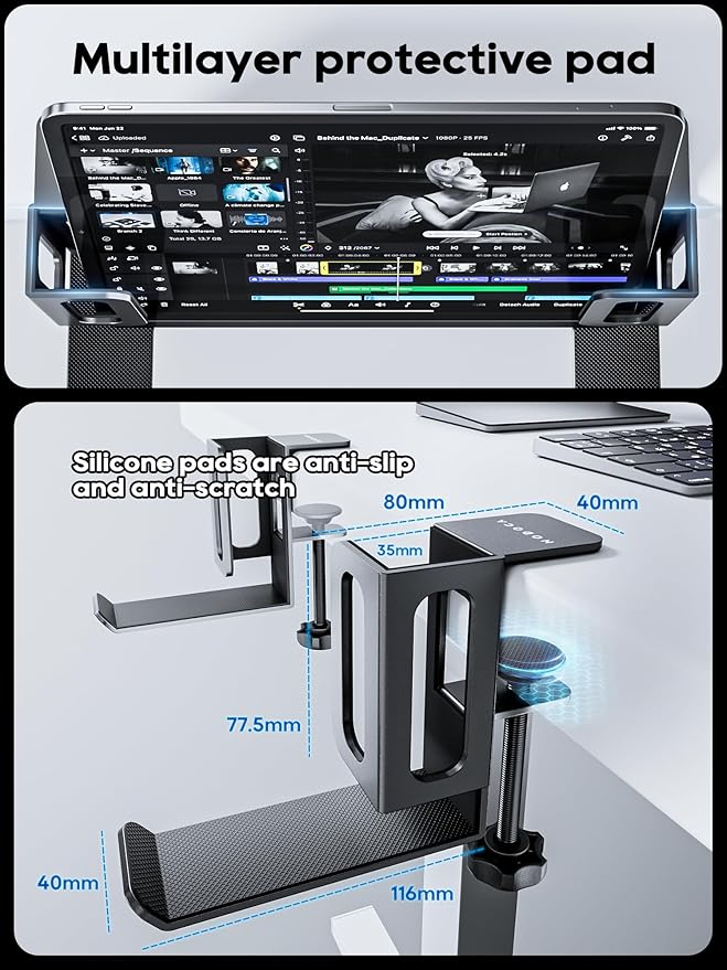 NODOCA Desk Side Storage for Laptop(White), P01-US-W