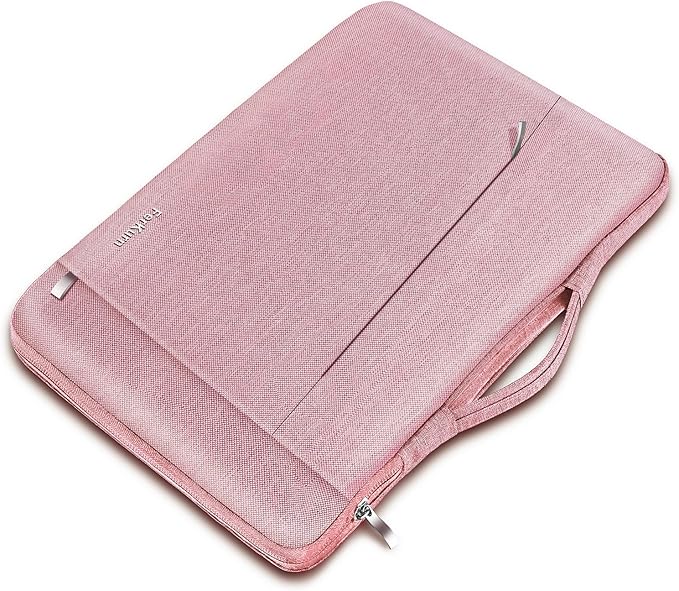 Ferkurn Laptop Case Sleeve for Men Women Chromebook Case Compatible with MacBook Air/Pro Lenovo Surface HP Dell ASUS Acer, 15.6 inch, Pink