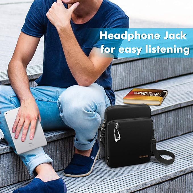 FINTIE 11 Inch Tablet Sleeve Case, Briefcase Shoulder Bag for 11" iPad (A16) 2025, Air M3 M2 2025/2024, 10.9" iPad 10th Gen, 10.9" Air 5/4, Galaxy Tab, Black