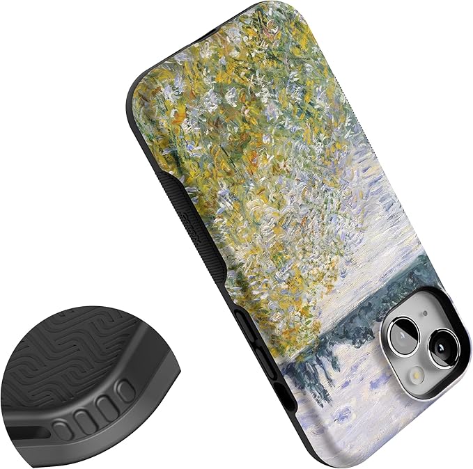Casely iPhone 14 Case | Monets Summer Landscape | The Met Series | Compatible with MagSafe | Bold Protective Design