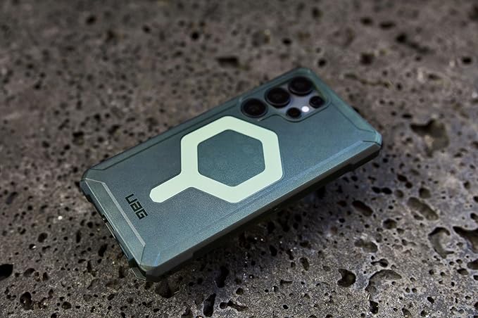URBAN ARMOR GEAR UAG Designed for Samsung Galaxy S25 Ultra Case 6.9" Essential Armor - Compatible with Magnetic Charging Rugged Military Drop Tested Anti-Slip Protective Cover, Olive Drab