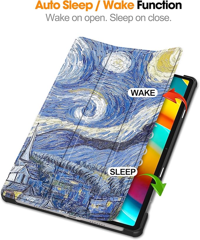 Case for TECLAST T50 Pro 11 inch Tablet, Folding Folio Ultra-Thin PU Leather Stand Case Cover for Teclast T50 Pro Starry Night