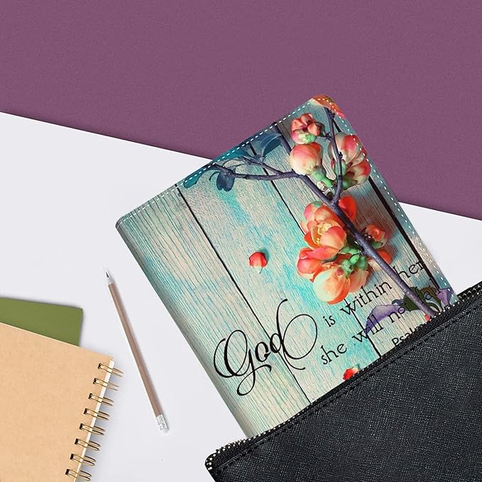 Samsung Galaxy Tab A9 Plus 11 inch Case 2023，Slim Fit Foldable Standing Cover Case with Auto Sleep/Wake for Galaxy Tab A9+ 11’2023 Model (SM-X210/X216/X218)，Psalm 46-5 Red Flowers