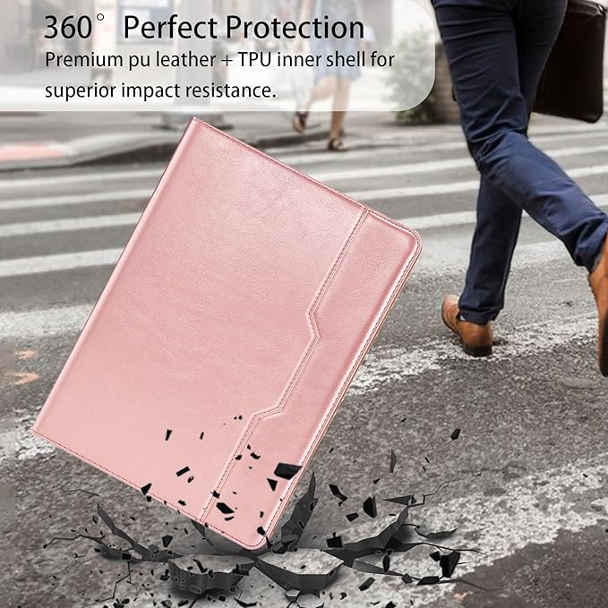 Case for Samsung Galaxy Tab A7 Lite 8.7 Inch 2021 Cover (Model SM-T227/T225/T220) Case Multi-Angle Viewing Stand with Hand Strap Galaxy Tab A7 Lite Case,Rose Gold
