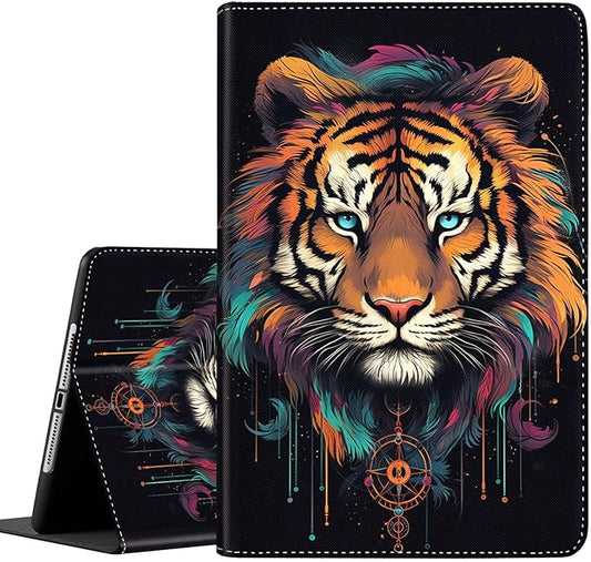 Case for Galaxy Tab A9 Plus ， Auto Sleep/Wake Multi-Angle Viewing Slim Folio Stand Cover for Samsung Galaxy Tab A9+/A9 Plus 11 Inch 2023 (SM-X210/X216/X218), Tiger