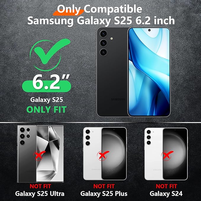 Red2Fire for Samsung Galaxy S25 Case, [Military Grade Drop Protection] Heavy Duty Full Body Shockproof Protection Non-Slip Phone Case for S25 Case 6.2 inch,Pink