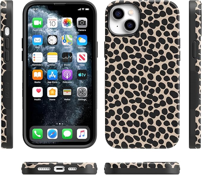 Casely iPhone 14 Case | Lost in Spots | Cheetah Print | Compatible with MagSafe | Bold Protective Design