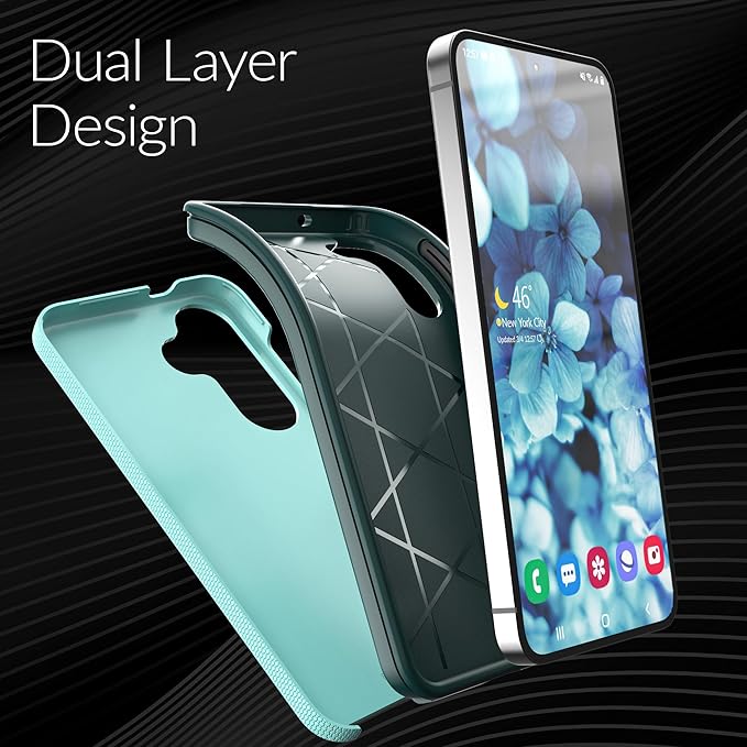 Crave Dual Guard Compatible with Samsung Galaxy S25 Case, Shockproof Protection Dual Layer Case for Samsung Galaxy S25 - Aqua