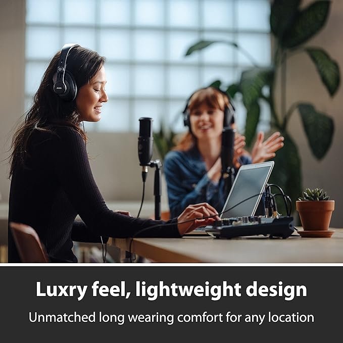 AKG K371 Closed Over-Ear Studio Folding Headphones - Black