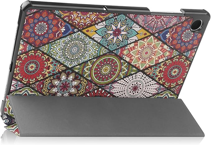 Smart Case for Samsung Galaxy Tab S10+ 2024/Tab S9 FE+/S9+ 2023 12.4-Inch, Ratesell Lightweight Trifold Stand Smart Case Cover with Auto Wake/Sleep Mandala