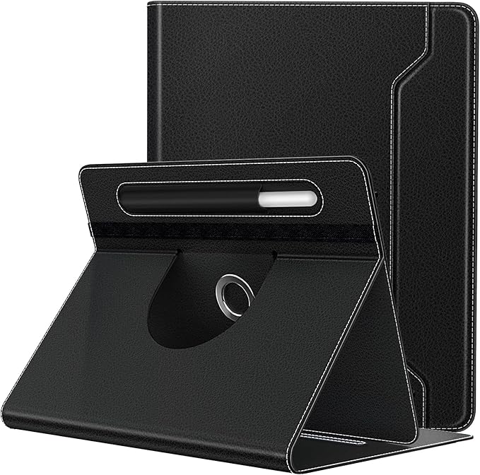 TiMOVO Universal Case for 9-11 Inch Tablet, 360 Degree Rotating Stand Protective Cover with Pen Pocket for 9 10 10.1 Inch Android Touchscreen Tablet, Black