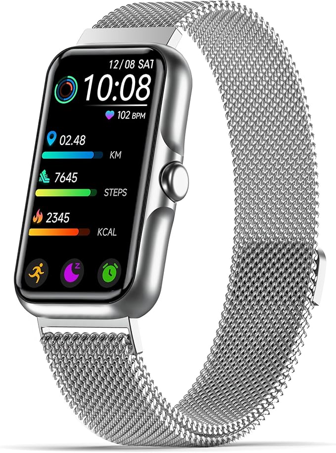 Health Fitness Tracker, Smart Watch with 24/7 Heart Rate and Blood Oxygen Monitor, Sleep Tracker with IP68 Waterproof, Activity Tracker Pedometer Step Counter for Women Men