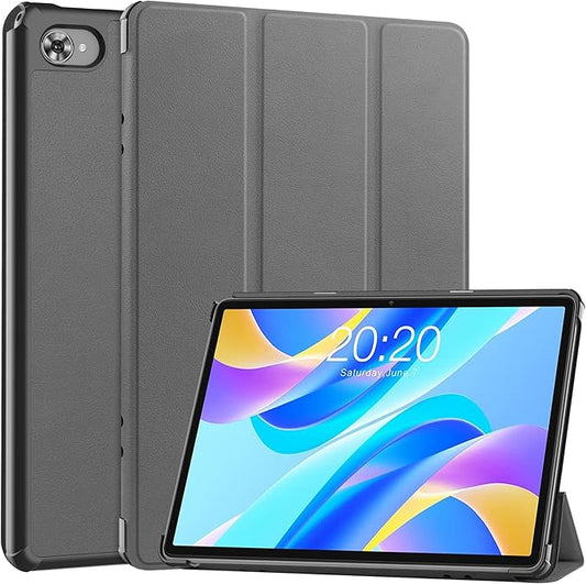 Case for TECLAST M40 Plus 2022 /P30S 10.1 inch Tablet, Folding Folio Ultra-Thin PU Leather Stand Case Cover for Teclast M40 Plus / P40HD / P30S 2022 Released Gray