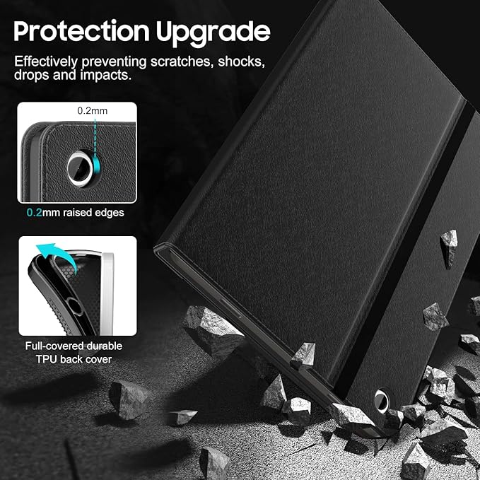 OKP Case for Samsug Galaxy Tab A9+ Plus 11 inch 2024(SM-X210/X216/X218), PU Leather Folio Cover with Multi-Angle Stand//Pen Holder, Auto Wake/Sleep Case for Galaxy A9+ 11" Tablet (Lion)