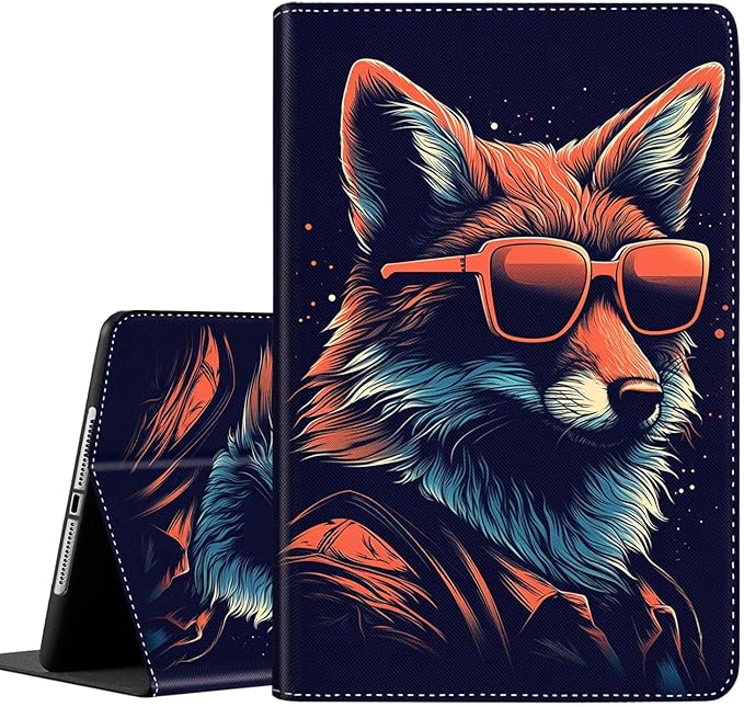 Case for Galaxy Tab A9 Plus ， Auto Sleep/Wake Multi-Angle Viewing Slim Folio Stand Cover for Samsung Galaxy Tab A9+/A9 Plus 11 Inch 2023 (SM-X210/X216/X218), Cool Fox