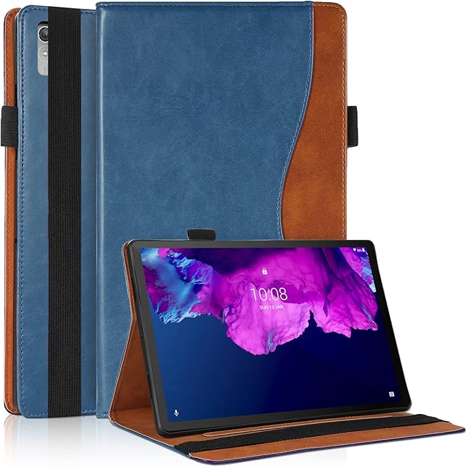 Case for Lenovo Tab P11 2nd Gen/Xiaoxin Pad Plus 2023 11.5" TB350FU/TB350XU case Bussiness Premium PU Leather Stand Folding Folio Cover for Lenovo Tab P11 2nd Gen 11.5 inch -Navy Blue