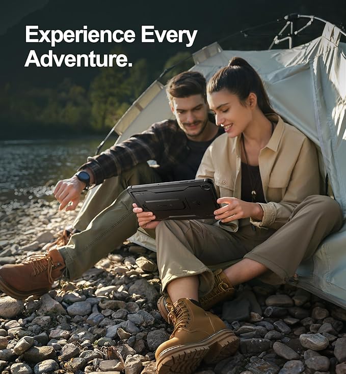 Dexnor Case for Samsung Galaxy Tab A9 Plus 2023, [Built-in Screen Protector & Kickstand] Heavy Duty Shockproof Full Body Protective Tablet Cover for Galaxy Tab A9+ 11 Inch,Black