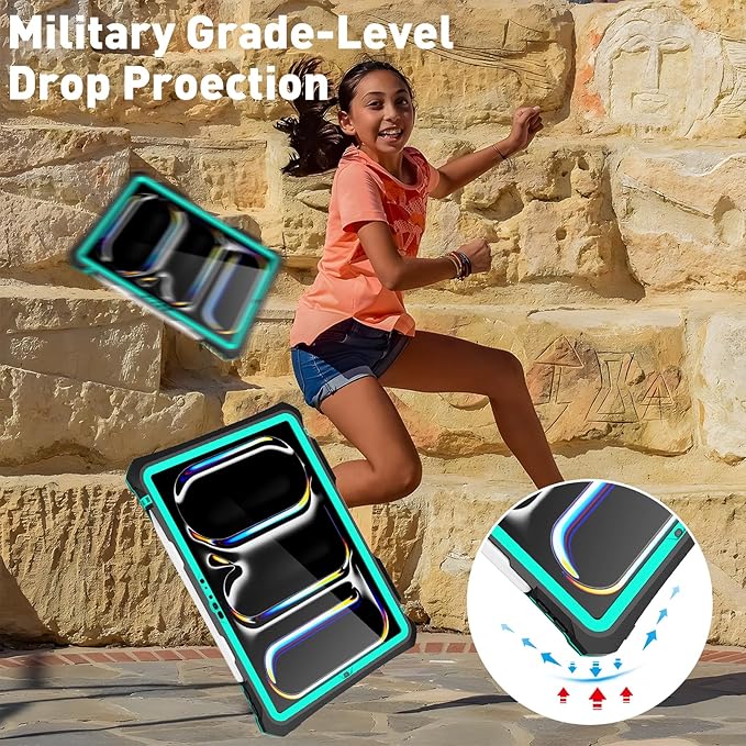 for iPad Pro 11 Case 2024 - Waterproof Case for iPad Pro 11 Inch M4 (5th Generation), Full Body Protection Case Shockproof Dust-Proof with Pencil Holder