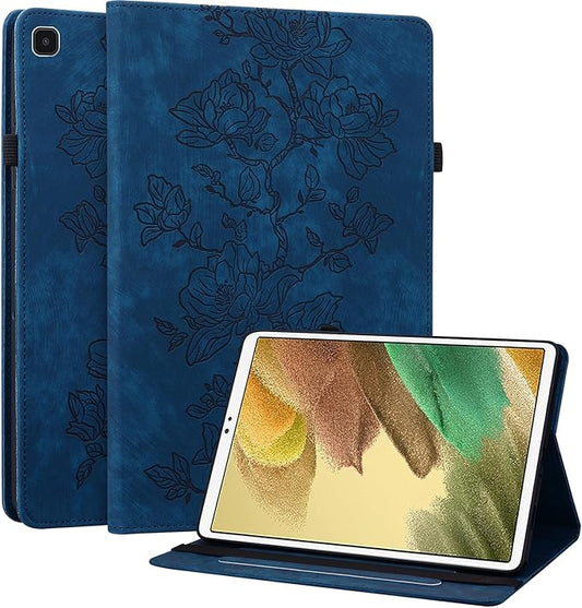 Case for Samsung Galaxy Tab A7 Lite 8.7 Inch 2021 (SM-T225/T220/T227), Slim PU Leather Folio Cover with Multi-Angle Stand and Pen Holder, Blue