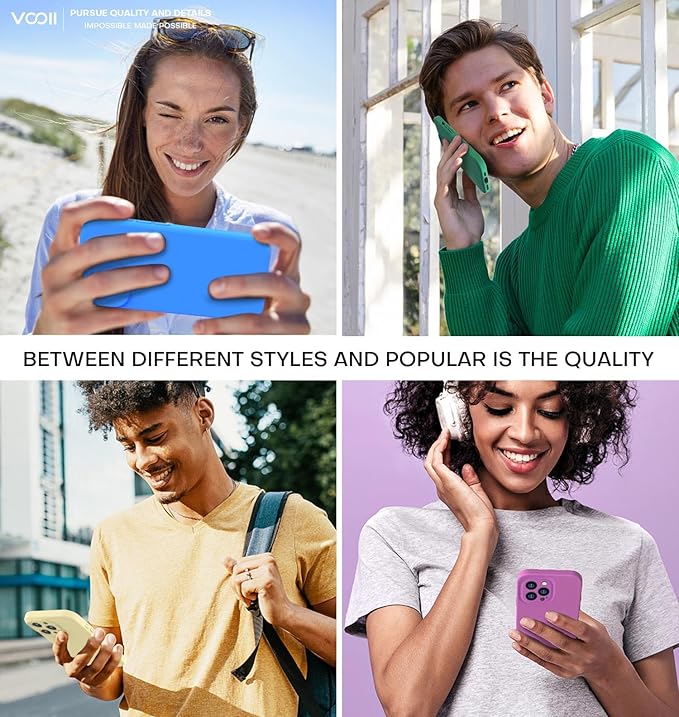 Vooii Compatible with iPhone 16 Pro Max Case, Liquid Silicone Upgrade [Camera Protection] [Soft Anti-Scratch Microfiber Lining] Shockproof Phone Case for iPhone 16 Pro Max 6.9 inch - Creamy Yellow