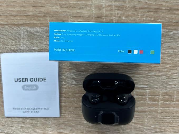 Wireless Earbuds, 2025 New Bluetooth 5.4 Headphones HiFi Stereo with 4 ENC Mic, 40H Mini Ear Buds In-Ear Noise Cancelling Earbuds with LED Screen, Ultra Light USB-C Bluetooth Earphones for Android iOS