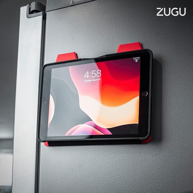 ZUGU Case for 10.2 Inch iPad 9th Generation Case 7th / 8th Generation (2021/2020/2019), Protective, Thin, Sleek Design, Magnetic Stand, Sleep/Wake Cover, Magnetic Cover, Red